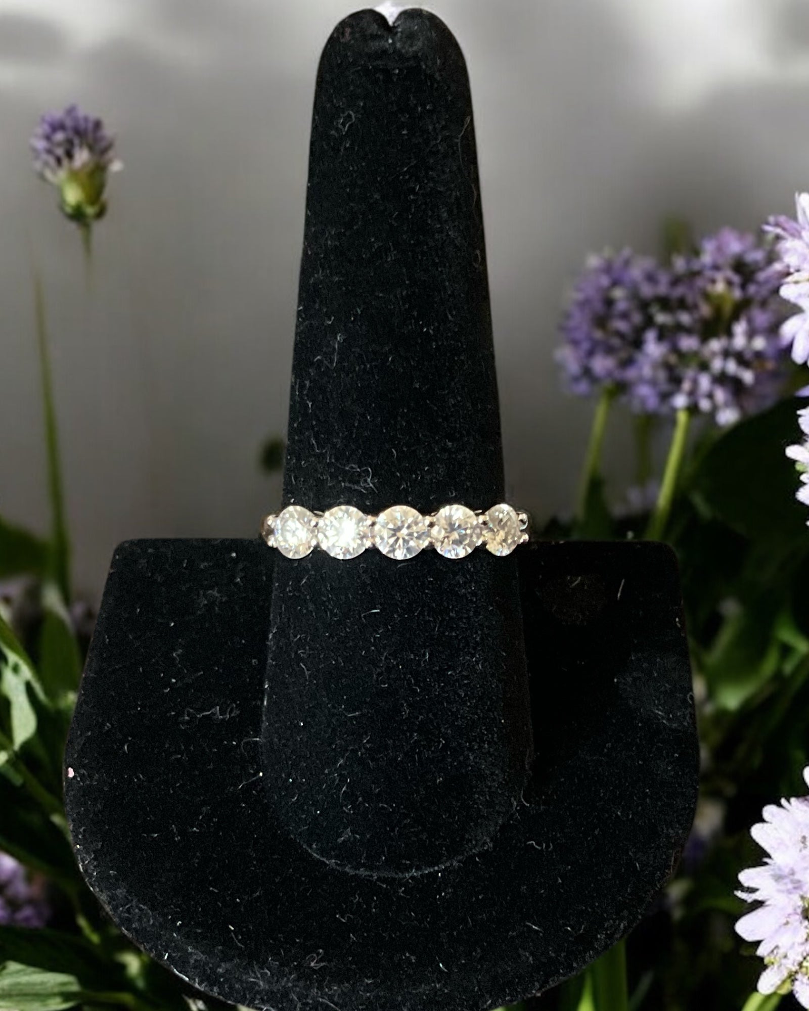 Bling Collection - Moissanite Eternity Ring (Sterling)
