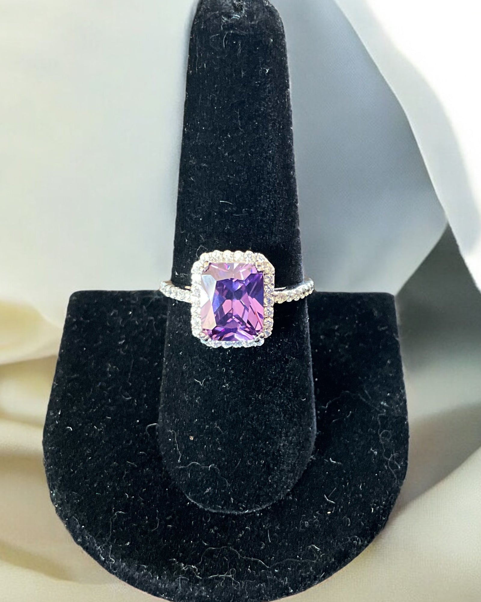 Bling Collection - Amethyst Gemstone Ring (Sterling)