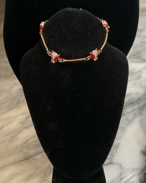 Bling Collection - Ladybug Dainty Bracelet
