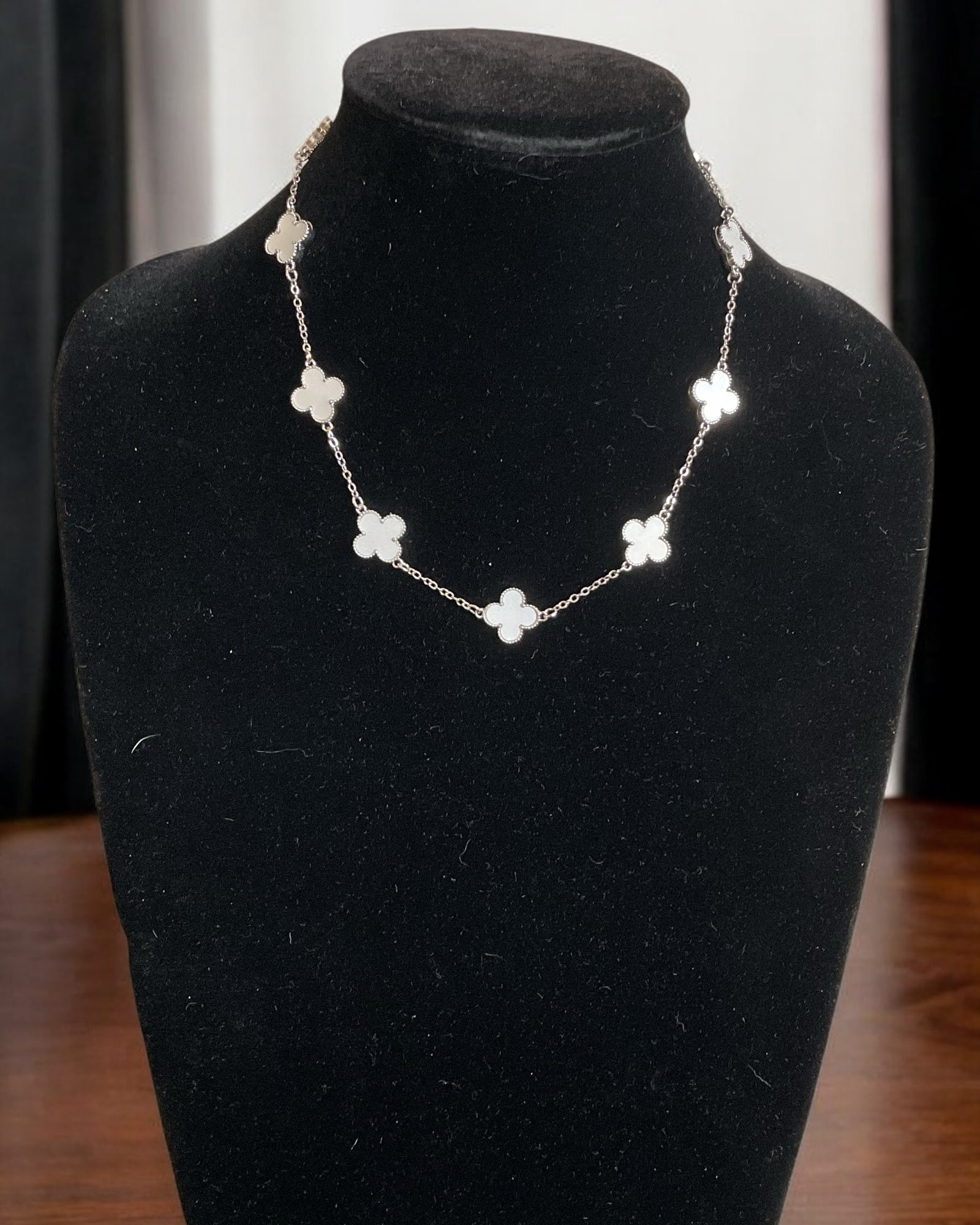 Bling Collection - Pearl Dainty Necklace (Sterling)