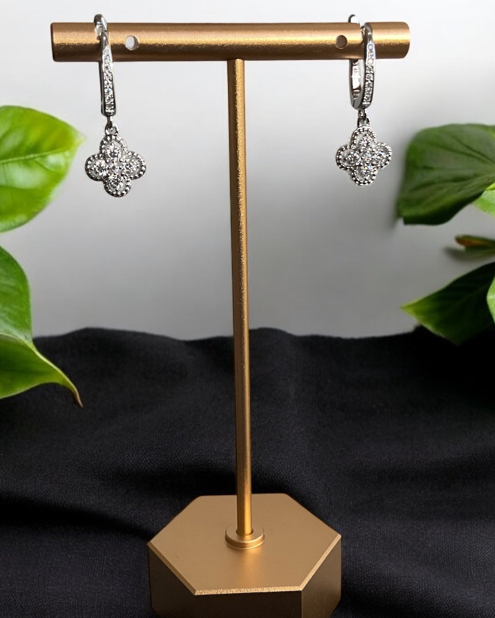 Bling Collection - Moissanite Designer Earrings (Sterling)