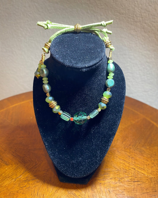 Bracelet (leather slide clasp)