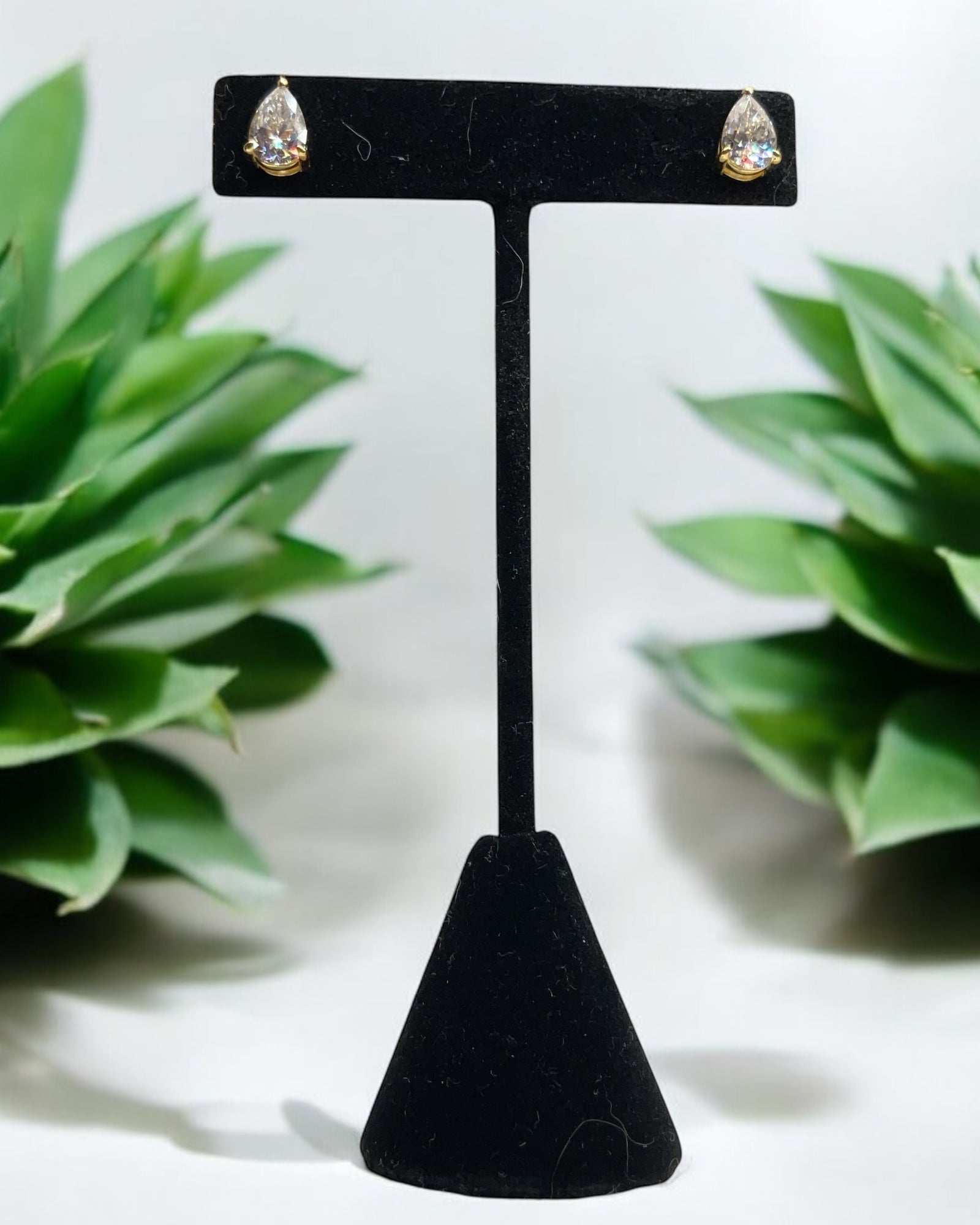 Bling Collection - Moissanite Stud Designer Earrings (Sterling)