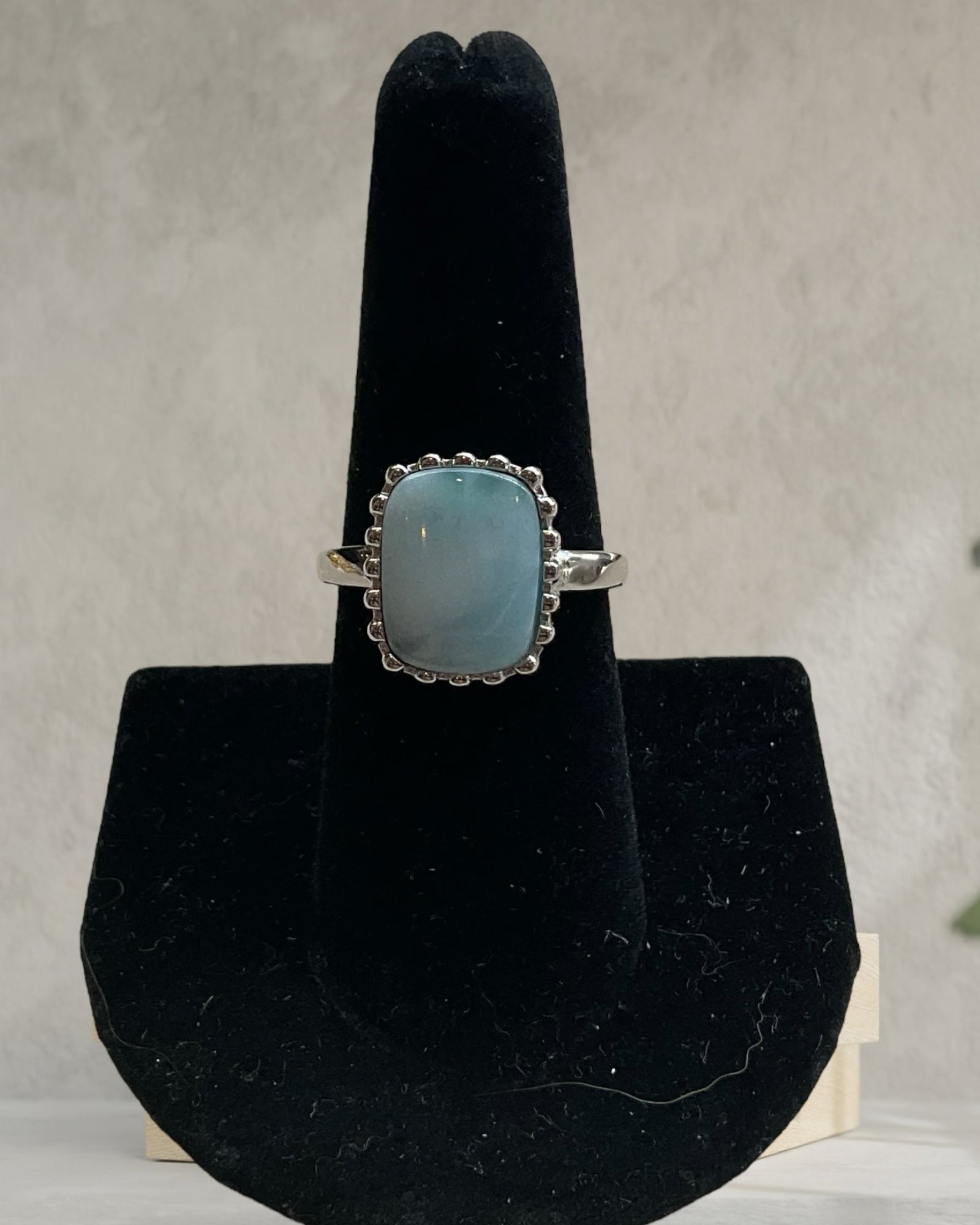 Bling Collection - Larimar Gemstone Ring (Sterling)