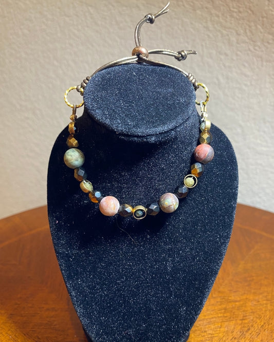 Bracelet (leather slide clasp)