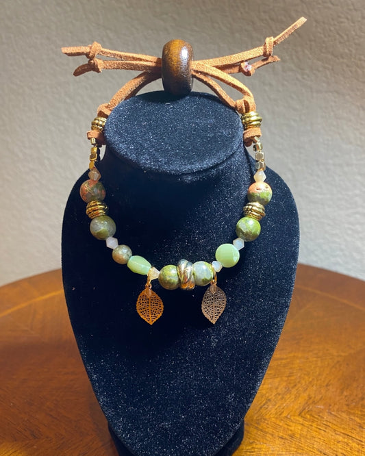 Bracelet (leather slide clasp)