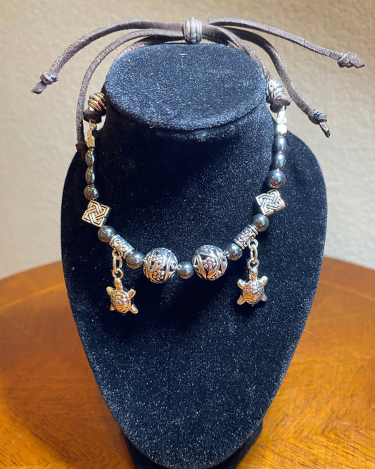 Bracelet (leather slide clasp)