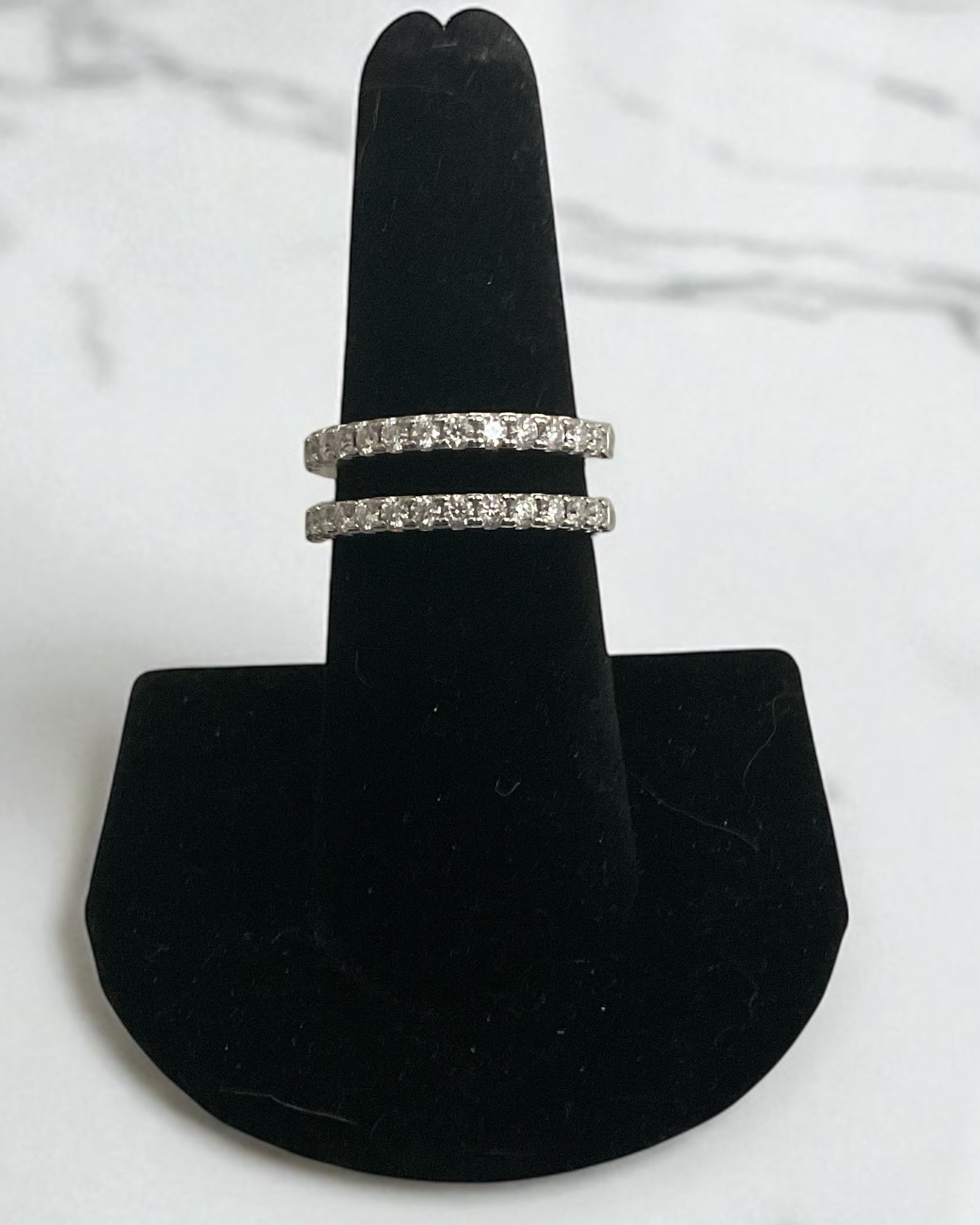 Bling Collection - Moissanite Eternity Ring (Sterling)