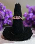 Amethyst CZ Wire Wrapped Ring