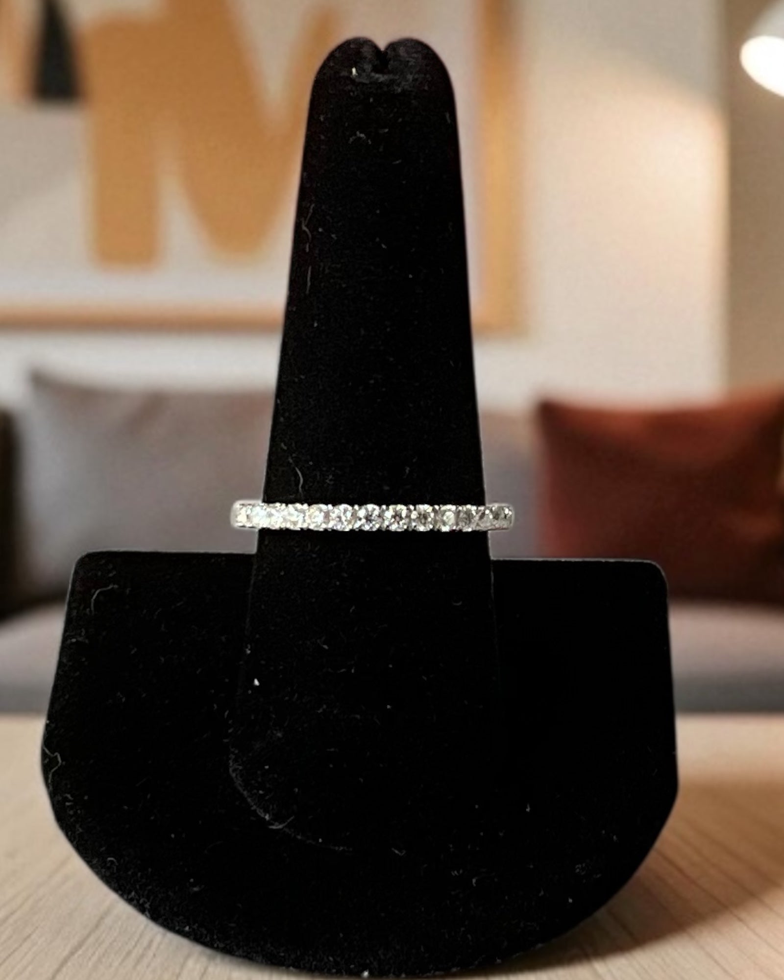 Bling Collection - Moissanite Eternity Ring (Sterling)