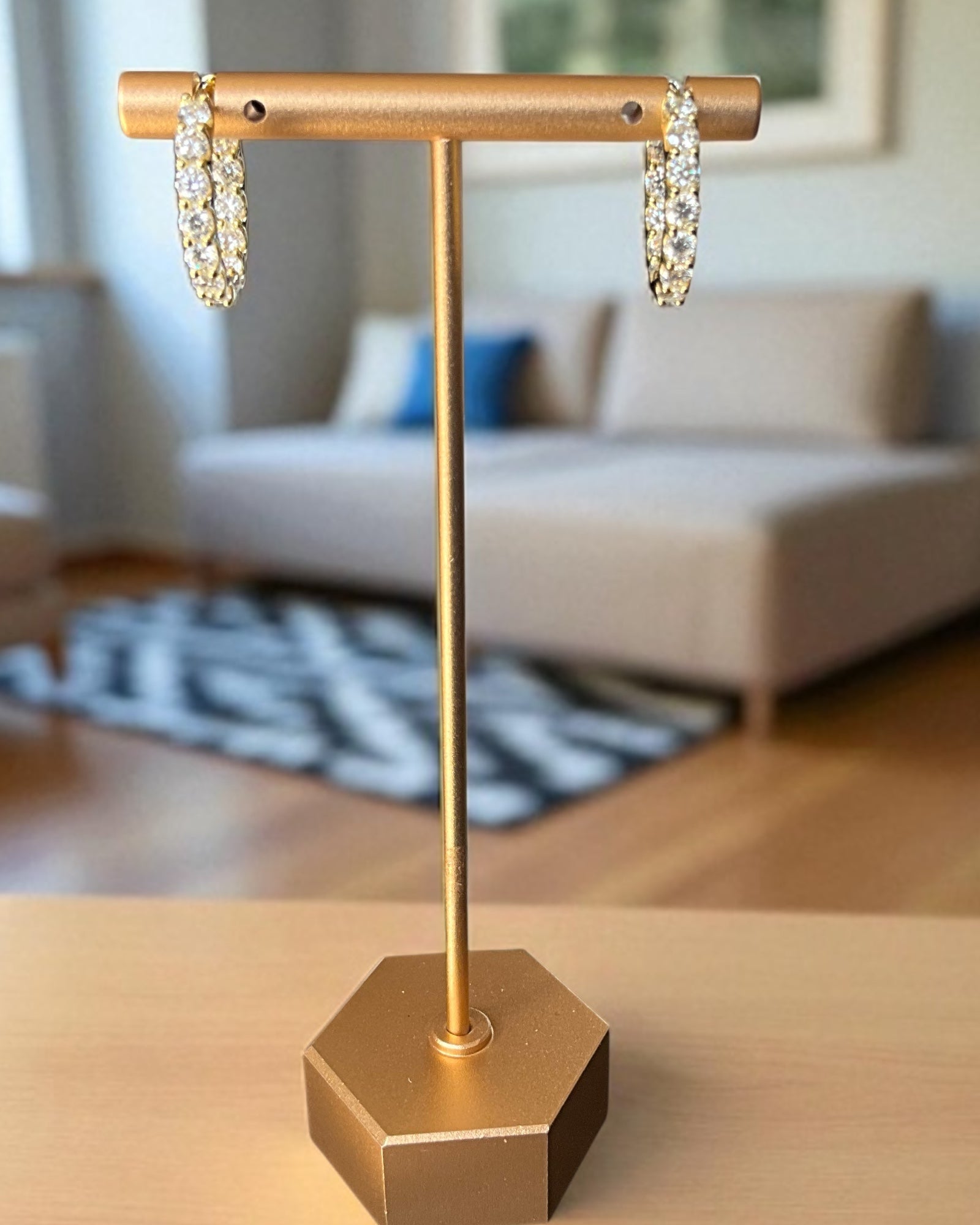 Bling Collection - Designer Moissanite Earrings (Sterling)