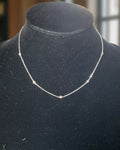 Bling Collection - Dainty Moissanite Necklace (Sterling)