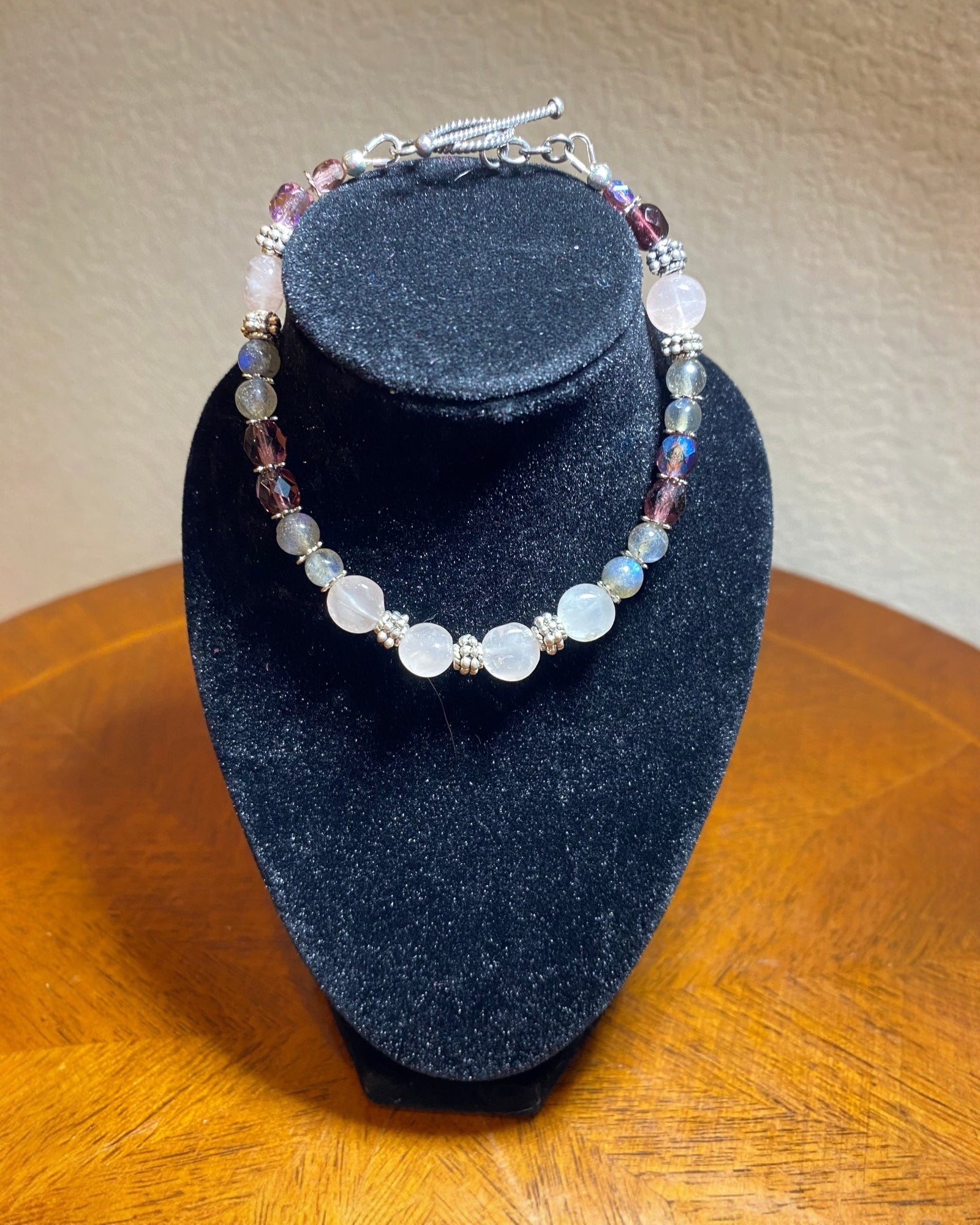 Aura Quartz & Rhinestone Bracelet