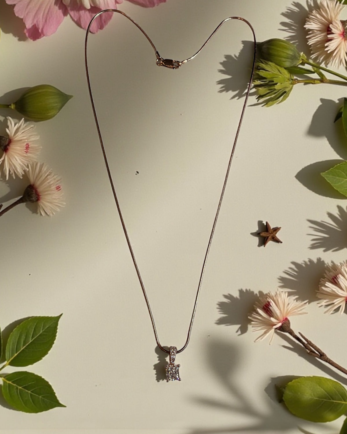 Bling Collection - Dainty Necklace (Snake) - (Moissanite)