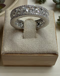 Bling Collection - Moissanite Eternity Ring (Sterling)