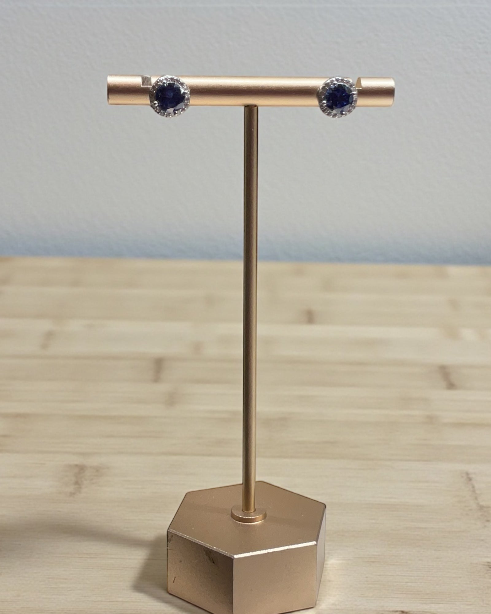 Bling Collection - Tanzanite Stud Designer Earring (Sterling)