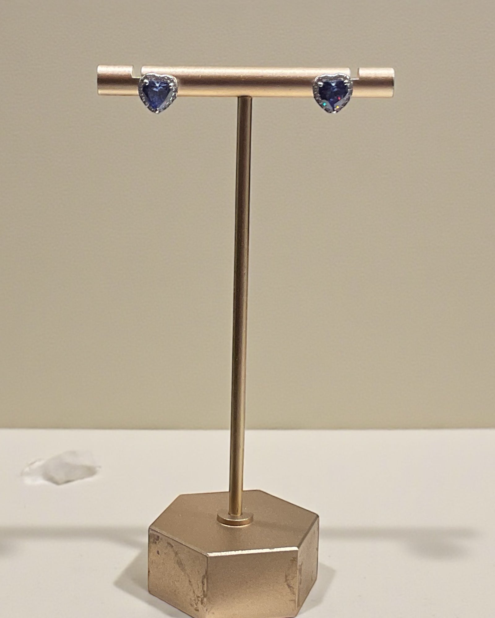 Bling Collection - Tanzanite Stud Designer Earring (Sterling)