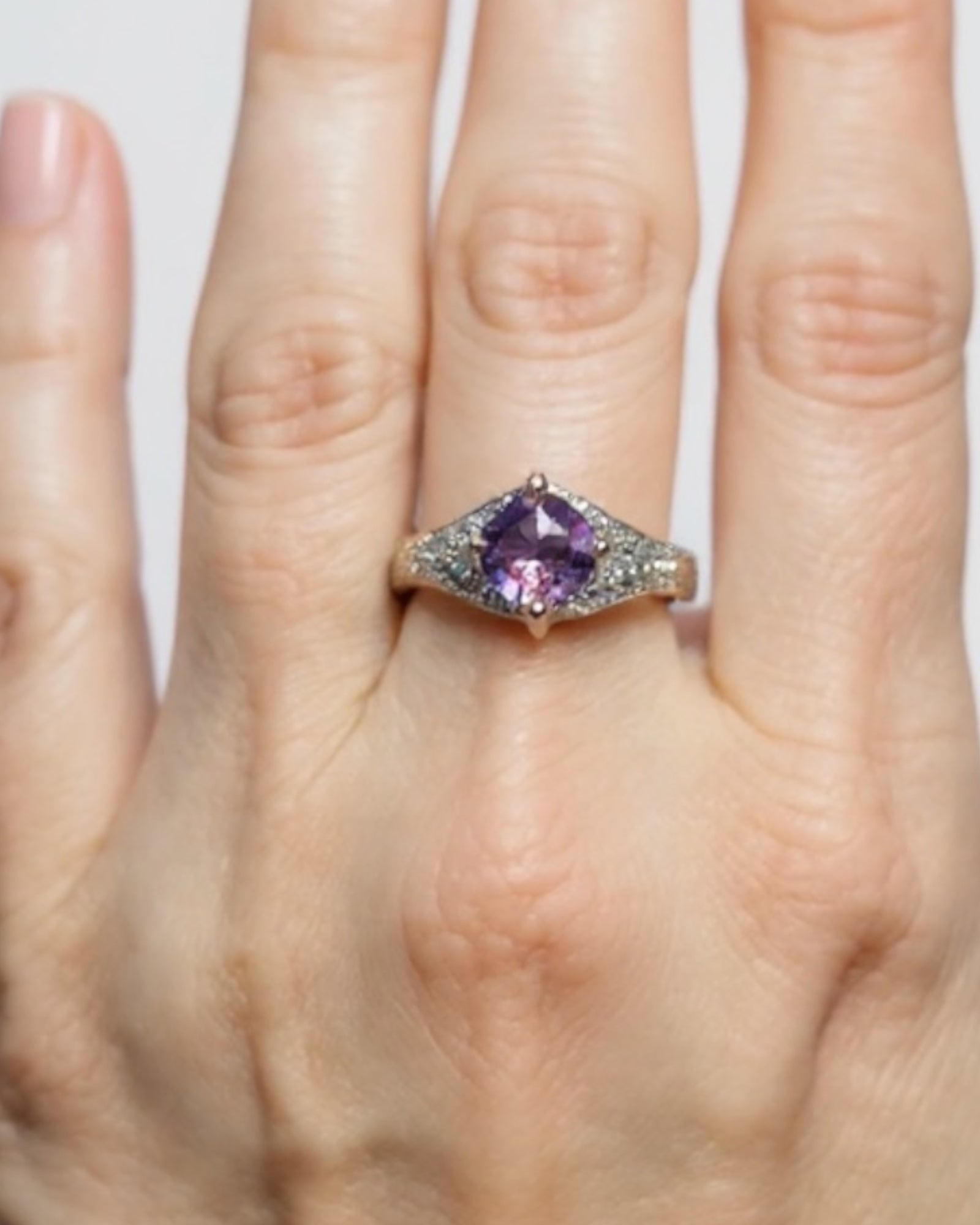 Bling Collection - Amethyst Gemstone Ring (Sterling)