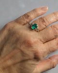 Bling Collection - Malachite Gemstone Ring (Sterling)