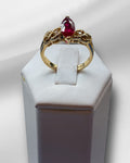 Bling Collection - Ruby Gemstone Ring (Sterling)
