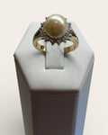 Bling Collection - Faux Pearl Gemstone Ring (Sterling)