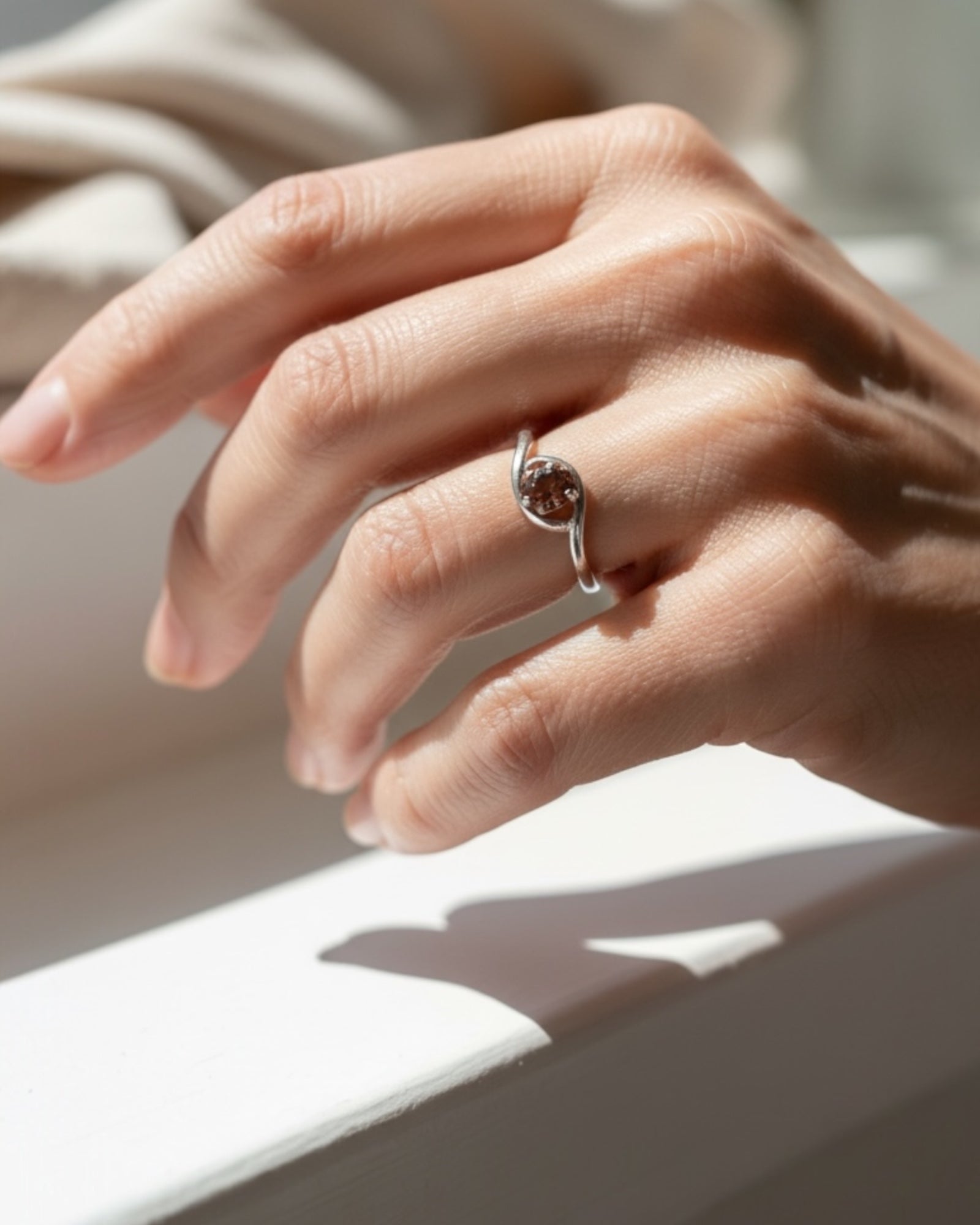Affordable Luxury Collection - Garnet Gemstone Ring (Sterling)
