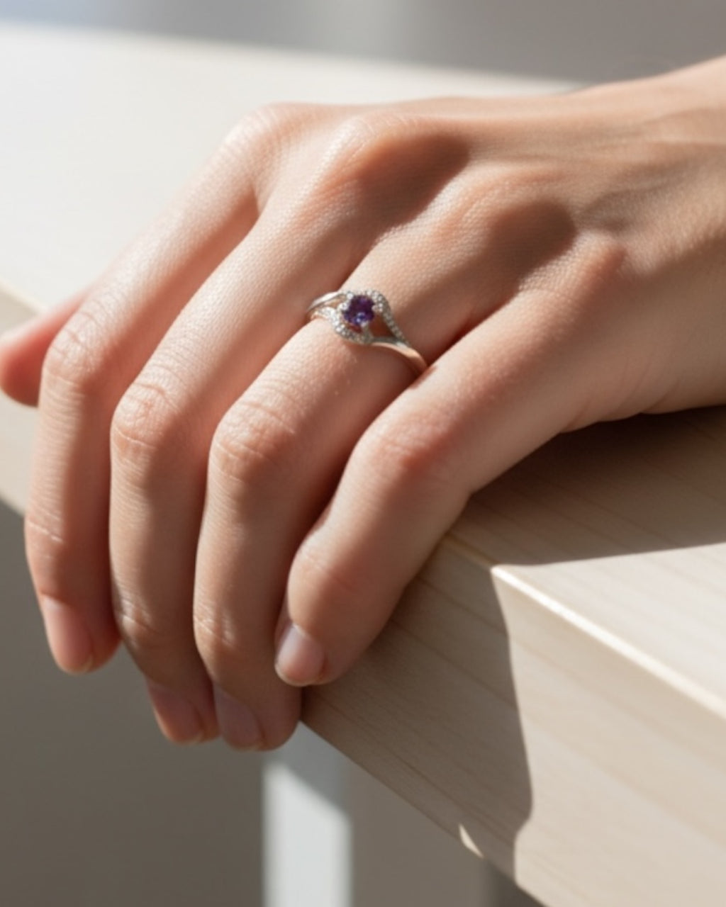 Affordable Luxury Collection - Amethyst Gemstone Ring (Sterling)