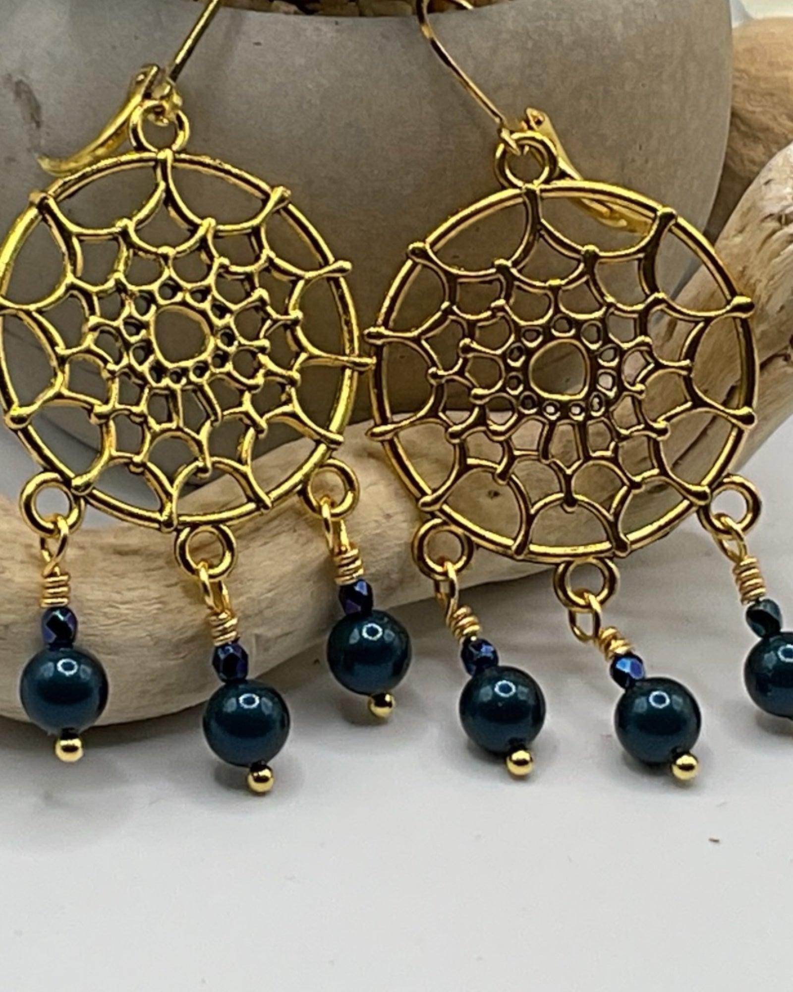 Black Agate Casual Earrings