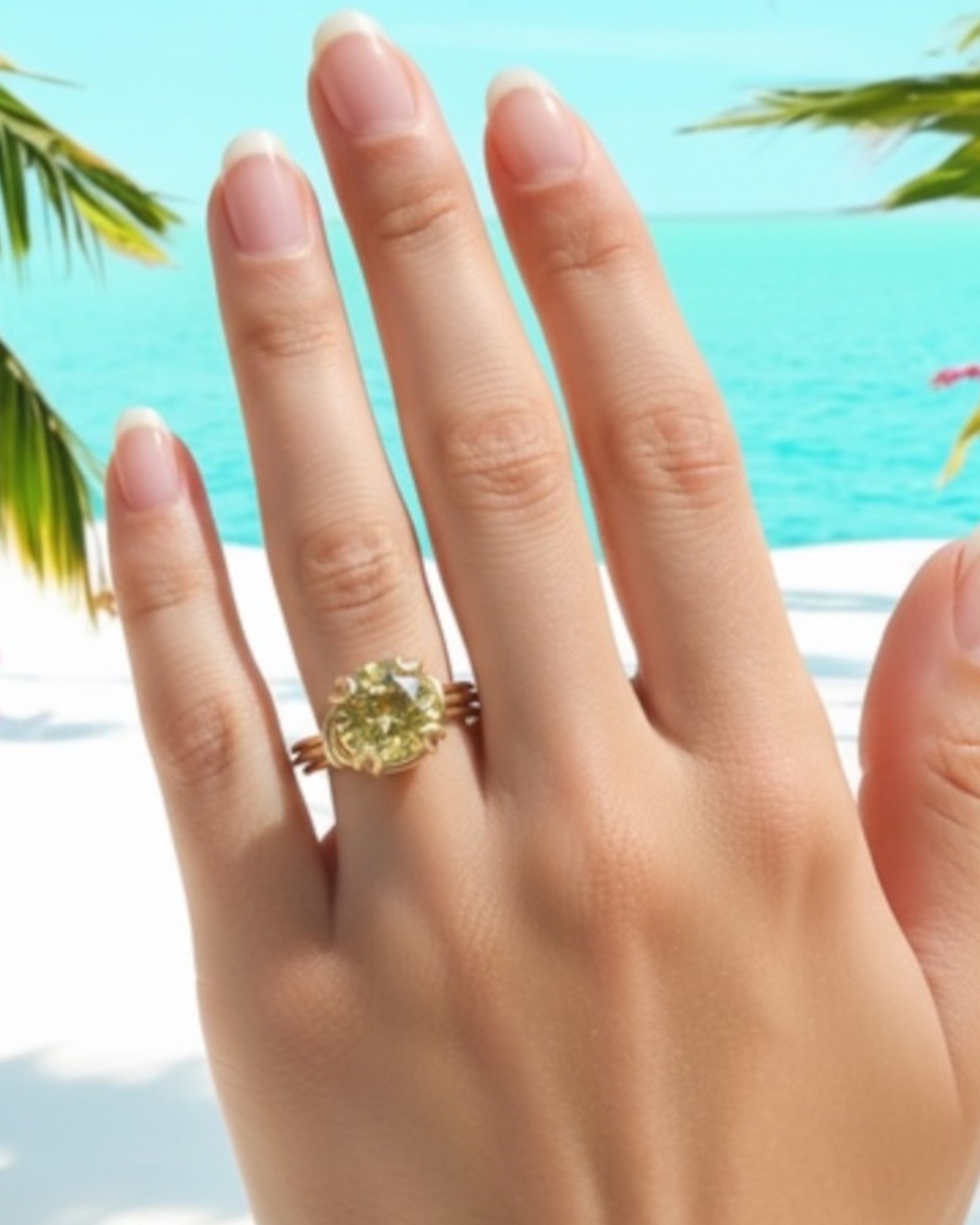 Clear CZ Wire Wrapped Ring (Size 9.5)