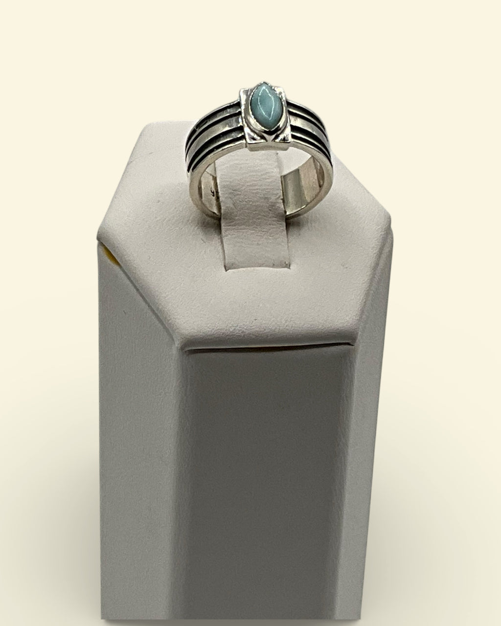 Bling Collection - Larimar Gemstone Ring (Sterling)