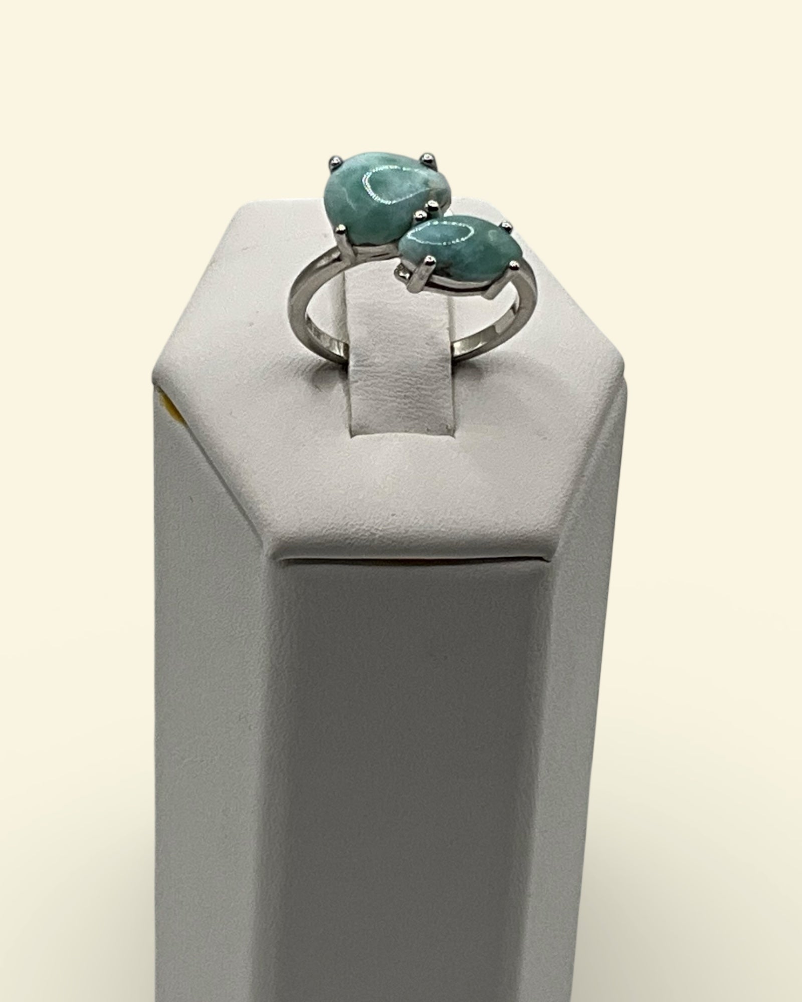 Bling Collection - Larimar Gemstone Ring (Sterling)