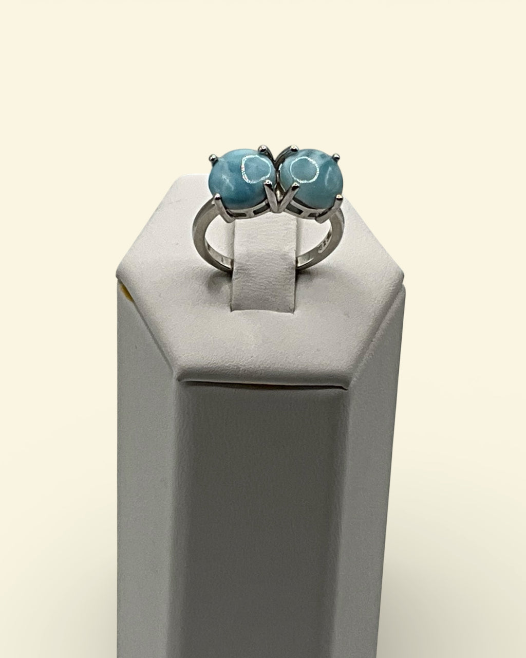 Bling Collection - Larimar Gemstone Ring (Sterling)
