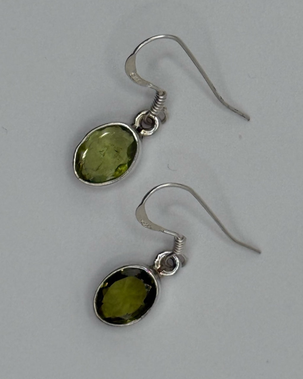 Bling Collection - Peridot Designer Earring - (Sterling)