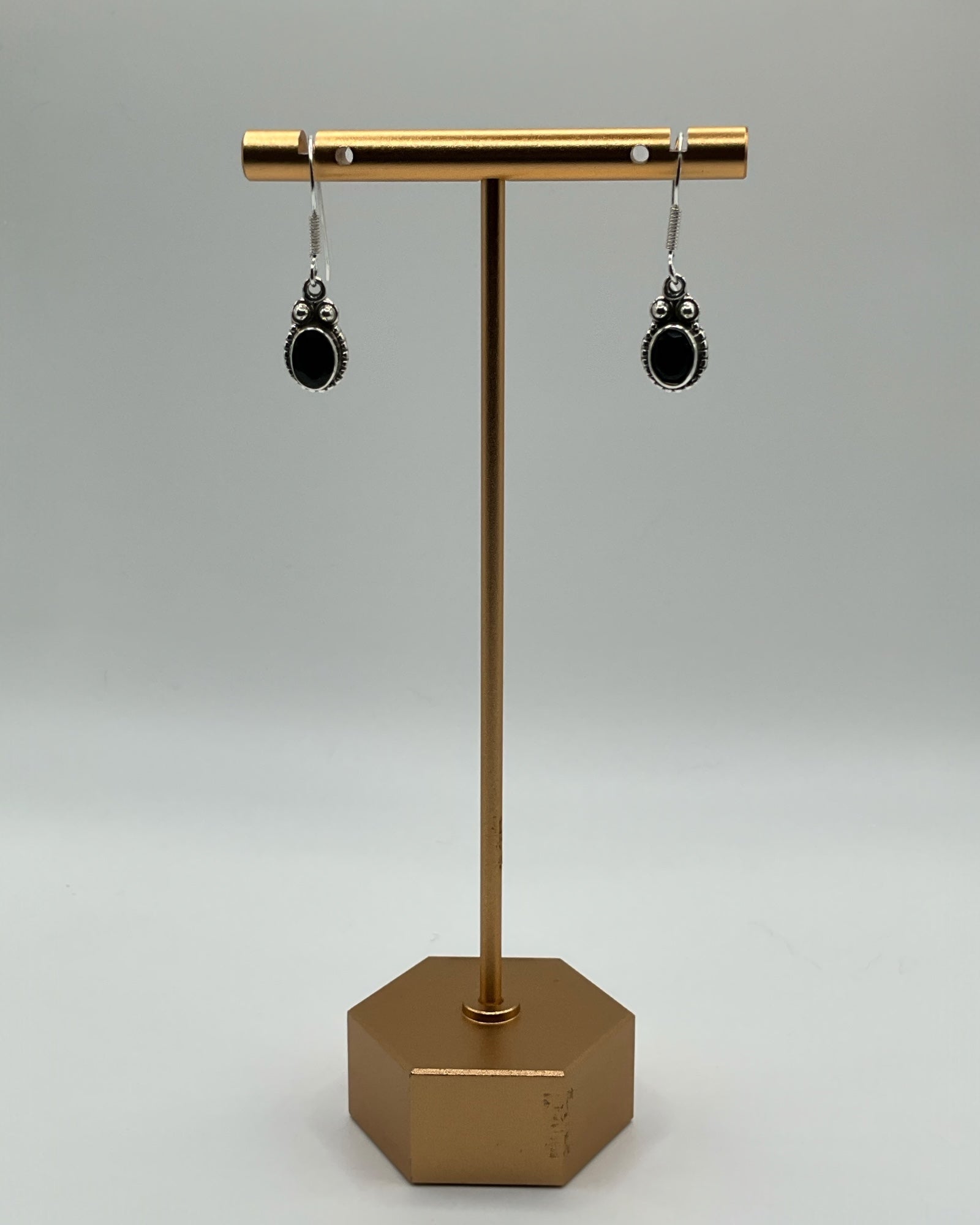 Bling Collection - Onyx Designer Earring - (Sterling)