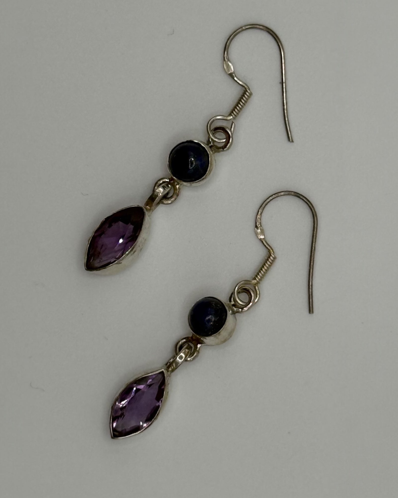 Bling Collection - Amethyst Designer Earring - (Sterling)