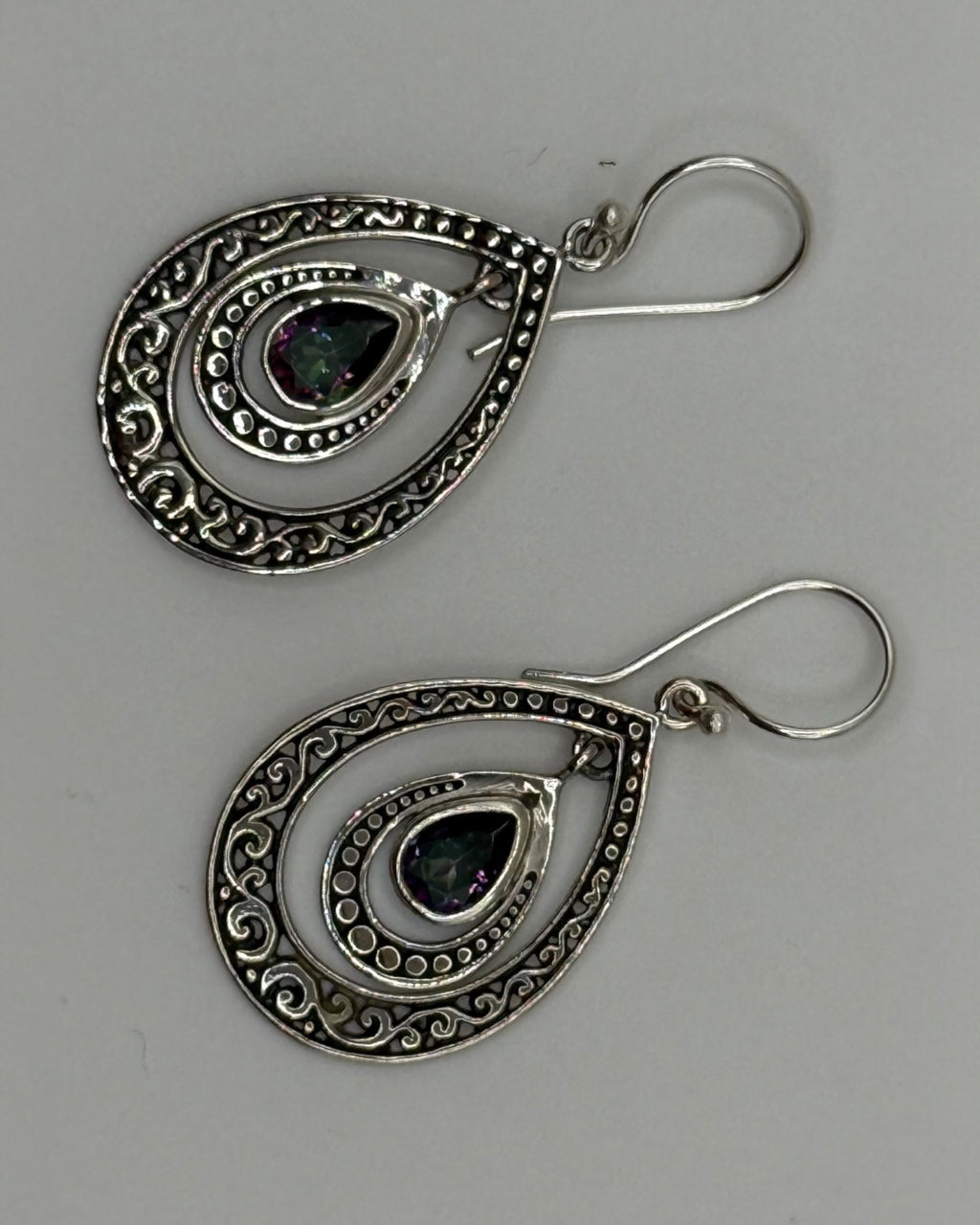 Bling Collection - Mystic Topaz Designer Earring (Sterling)