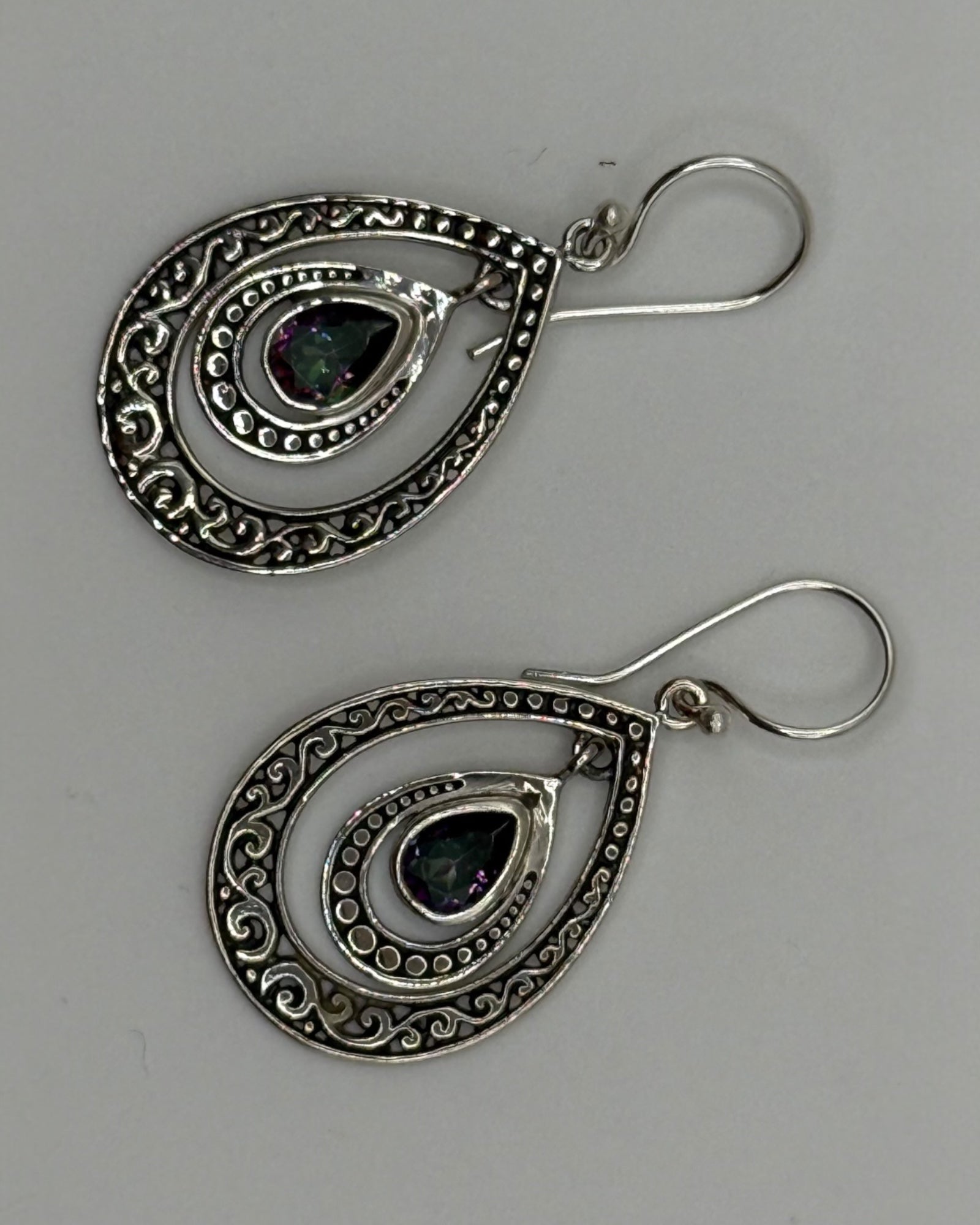 Bling Collection - Mystic Topaz Designer Earring (Sterling)