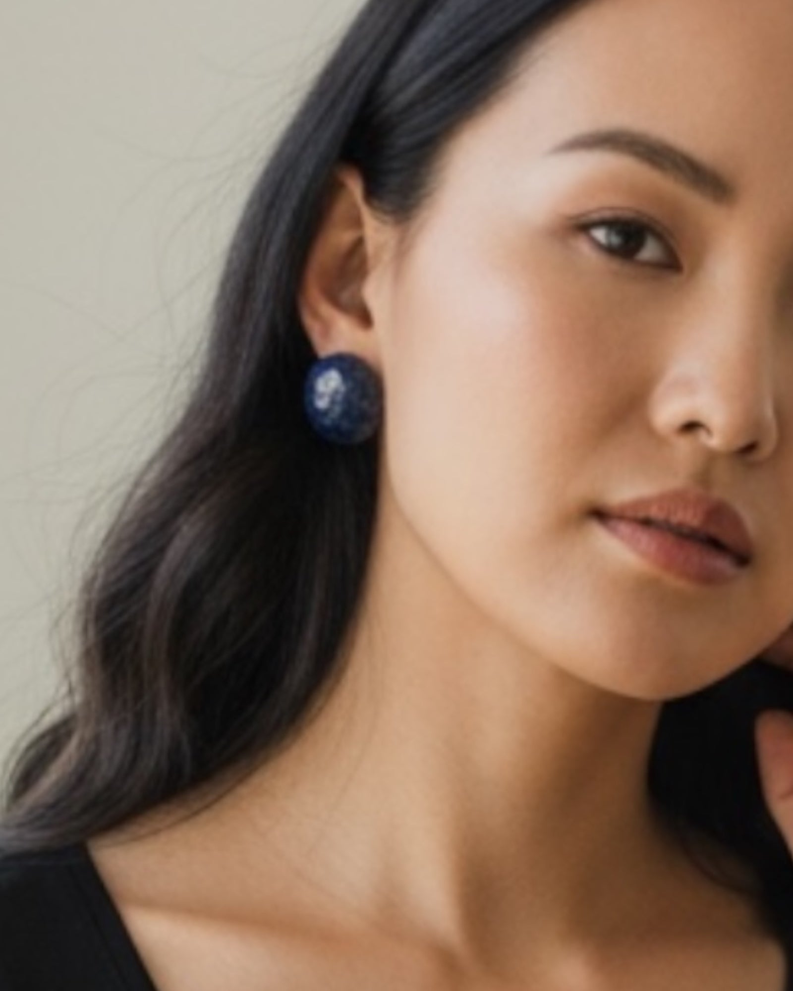 Bling Collection - Sapphire Stud Designer Earring (Sterling)