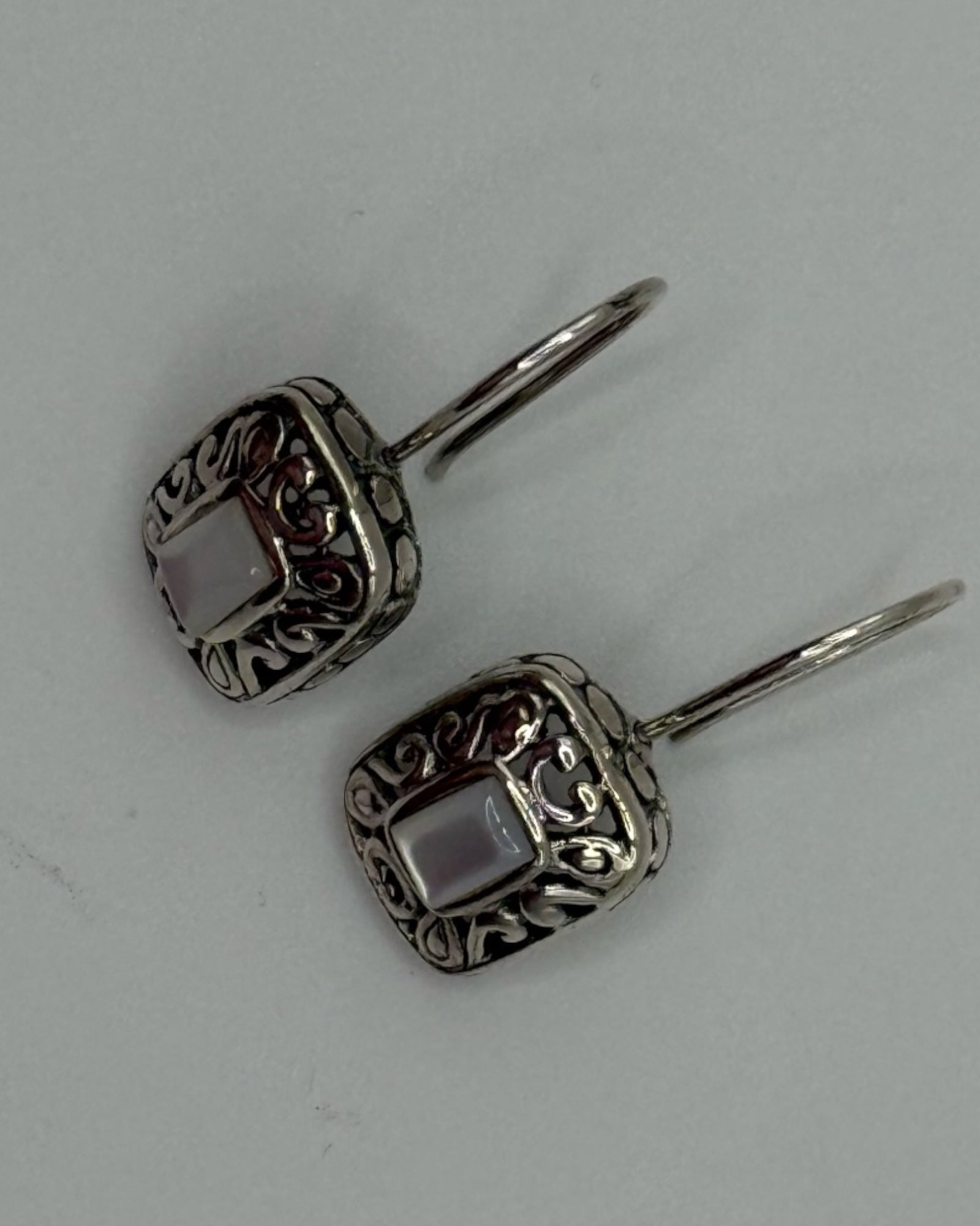 Bling Collection - Mother of Pearl Designer Earring (Sterling)