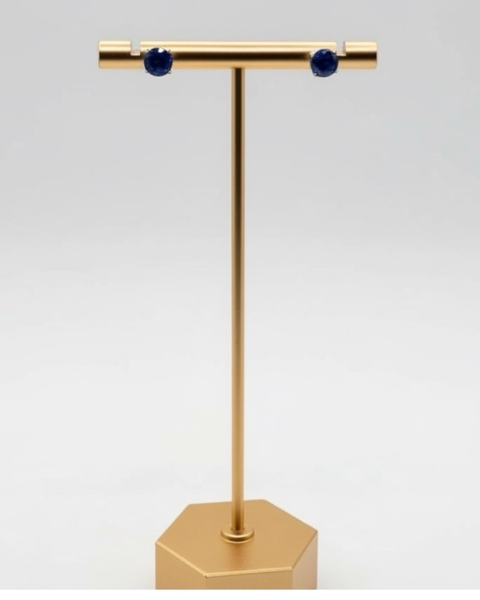 Bling Collection - Sapphire Stud Designer Earring (Sterling)