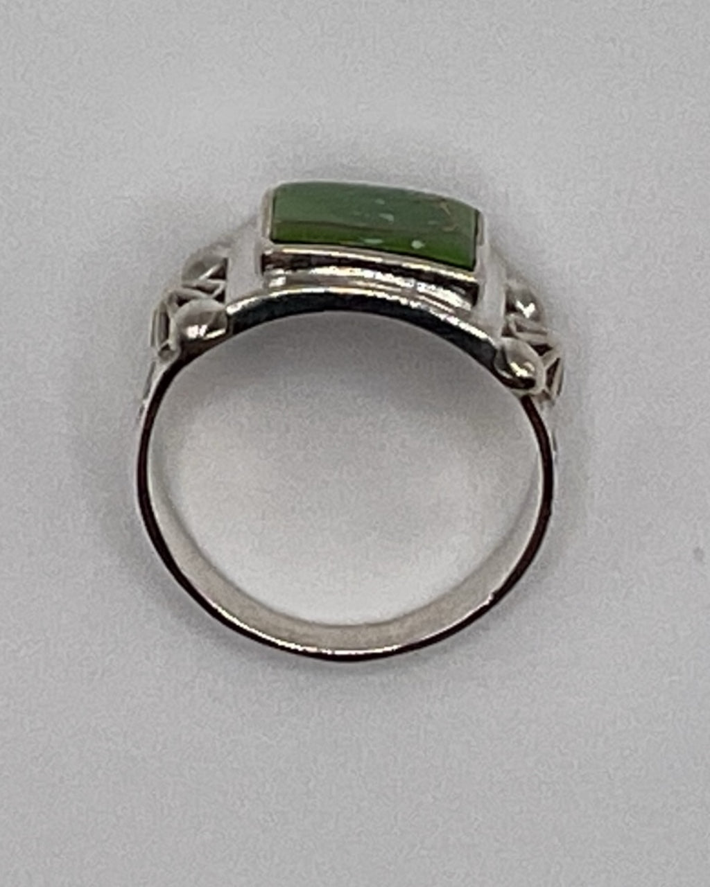 Bling Collection - Green Turquoise Gemstone Ring (Sterling)