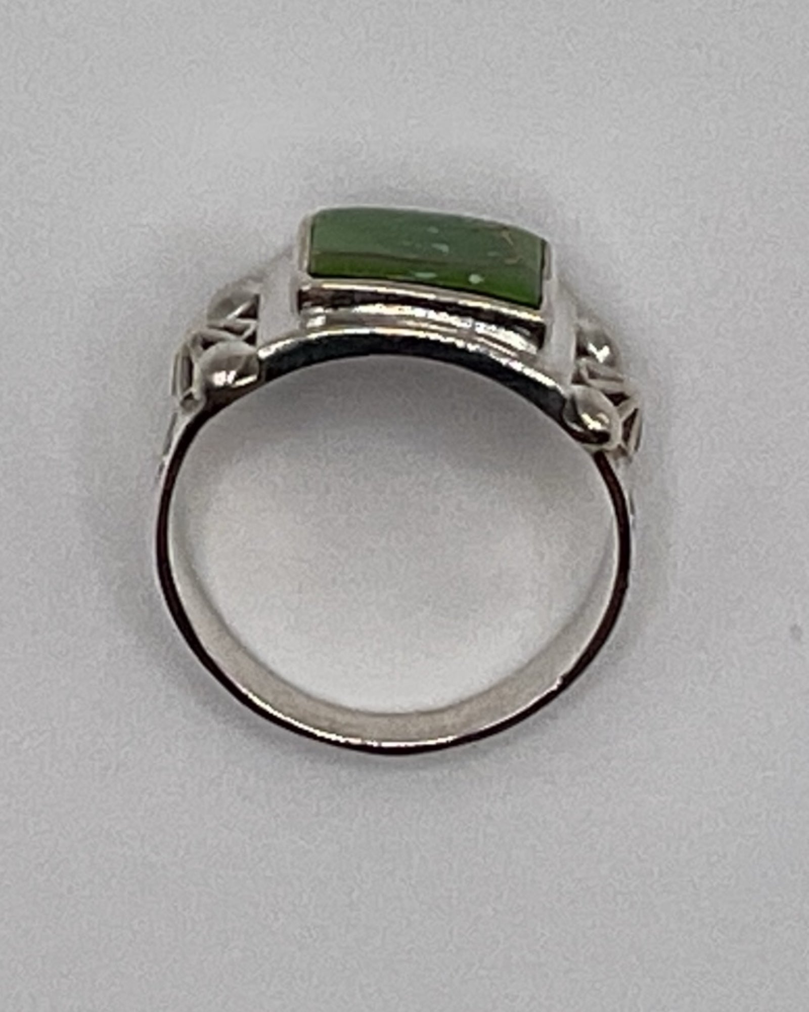Bling Collection - Green Turquoise Gemstone Ring (Sterling)
