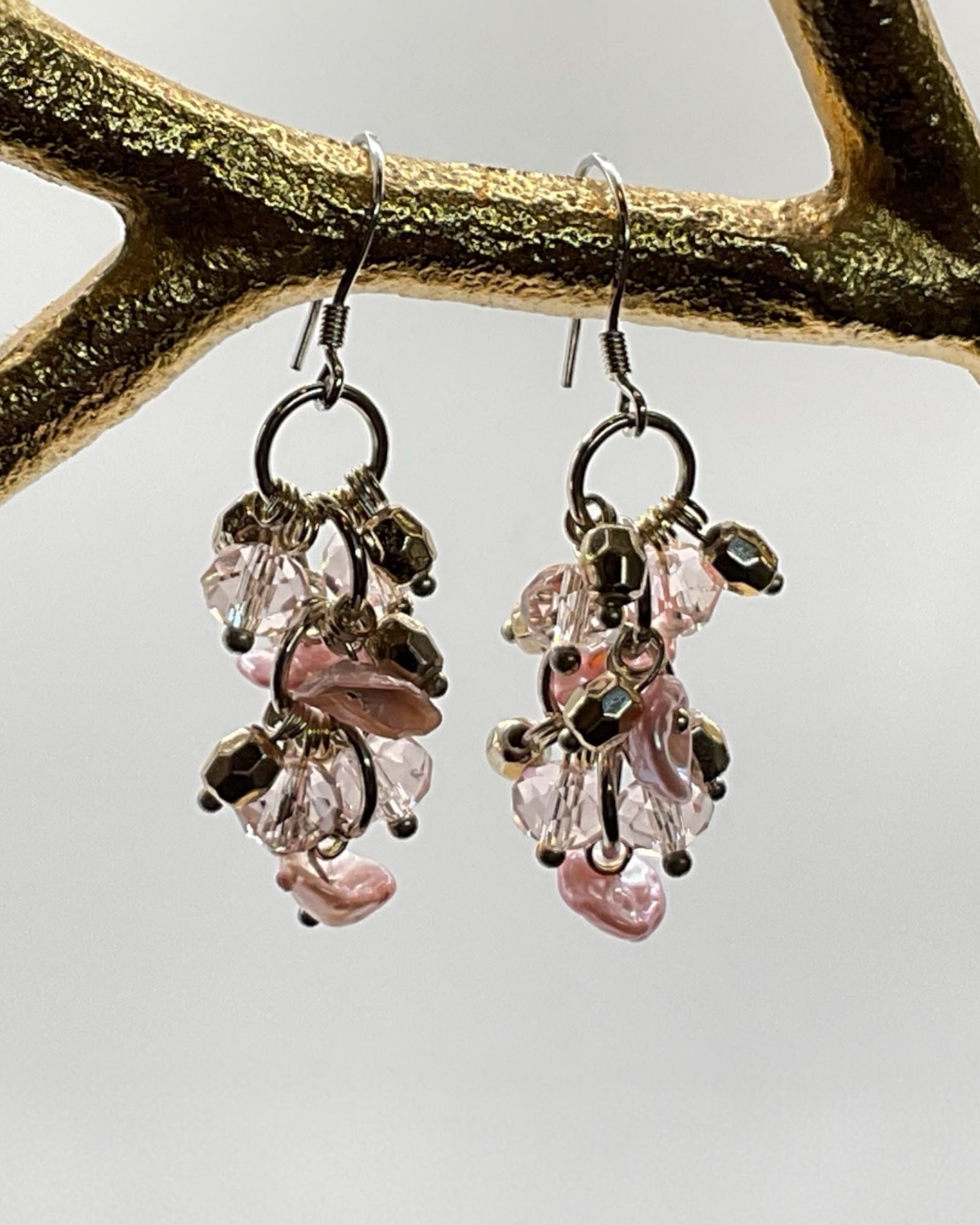 Bling Collection - Pearl Designer Earring (Sterling)