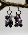 Bling Collection - Pearls & Amethyst Designer Earring (Sterling)