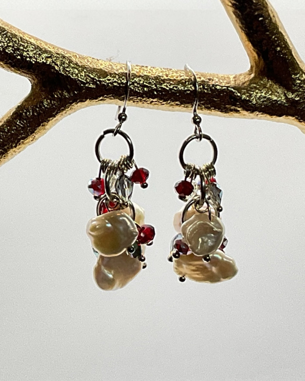 Bling Collection - Pearl Designer Earring (Sterling)