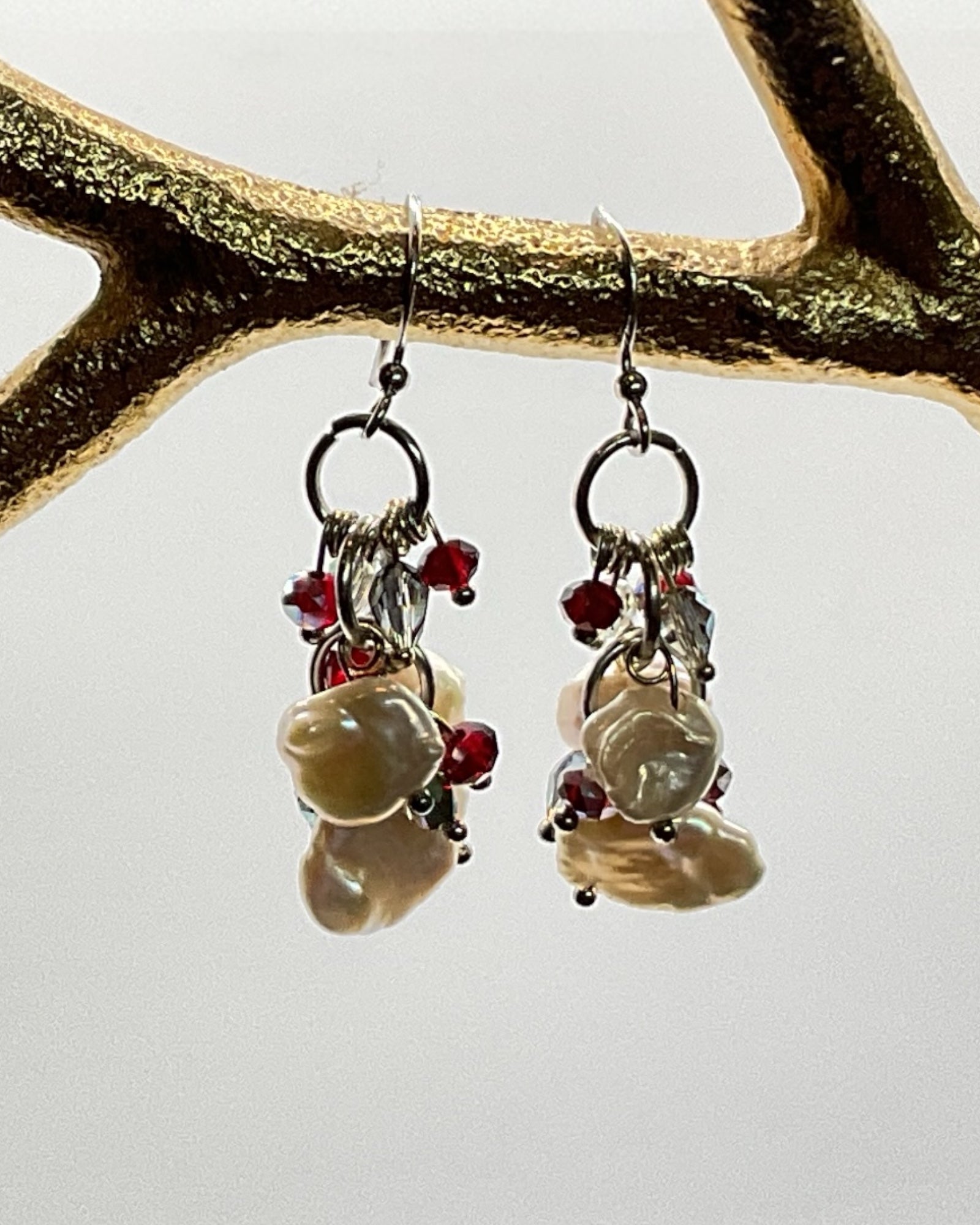 Bling Collection - Pearl Designer Earring (Sterling)