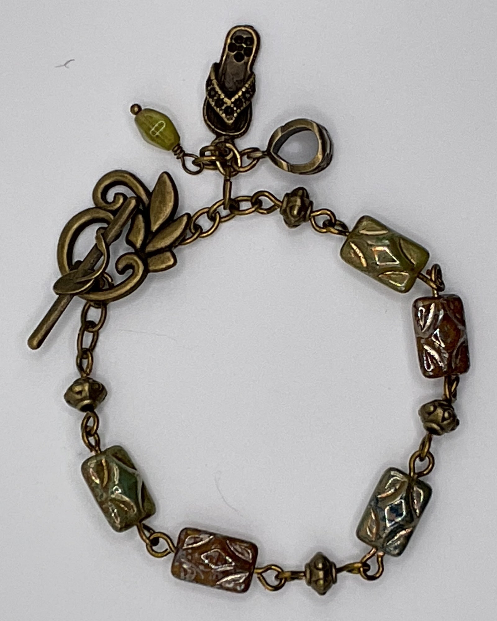 Gaspeite Beads Designer Bracelet