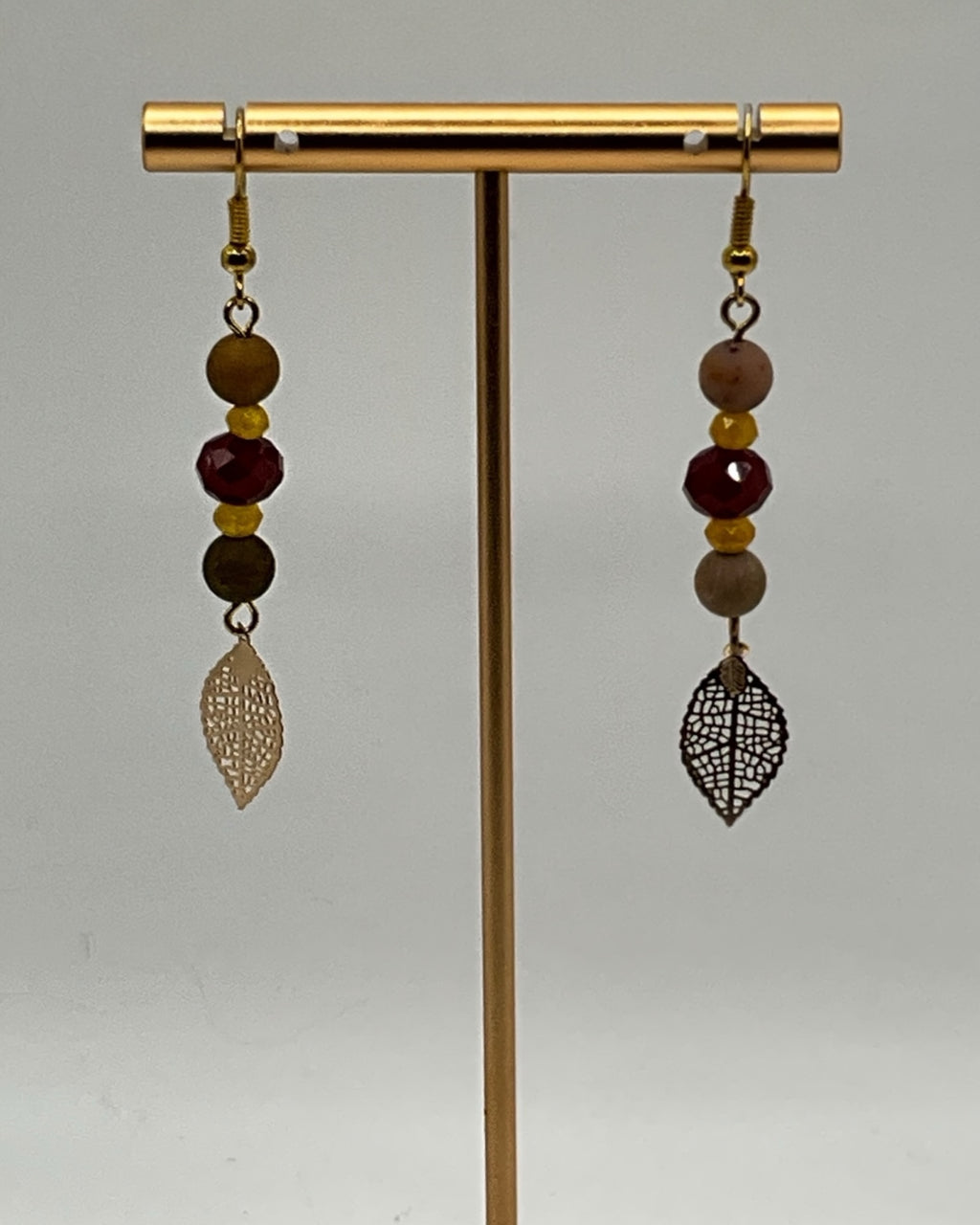 Mookite & Garnet Casual Earrings
