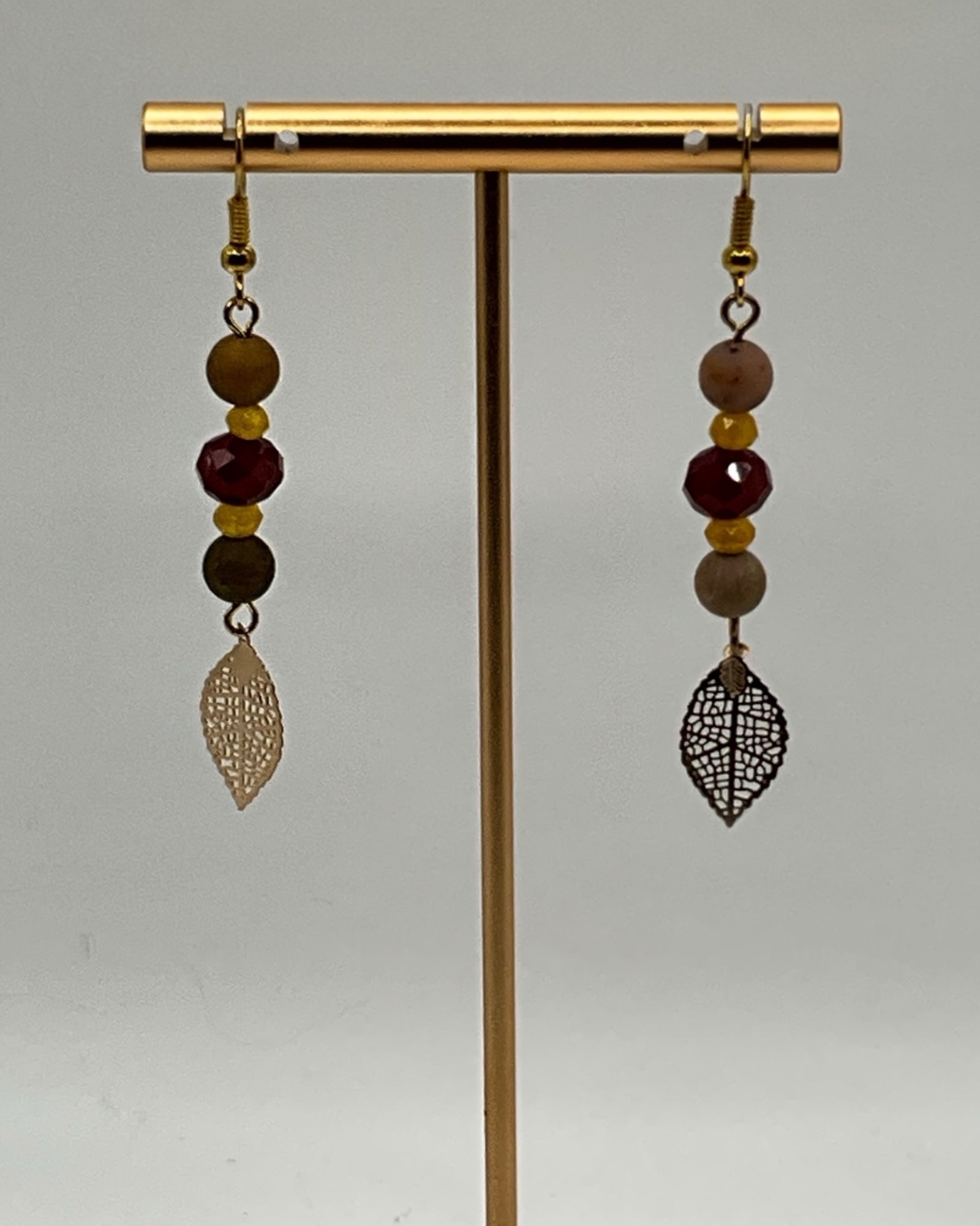 Mookite & Garnet Casual Earrings