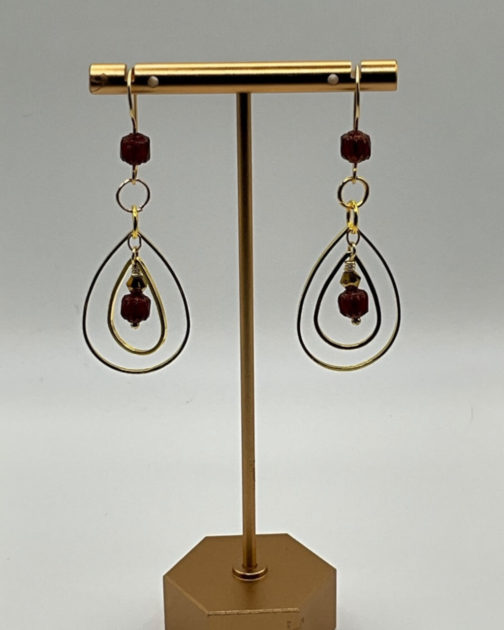 Garnet Casual Earrings